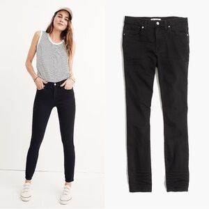 Madewell • High Riser Skinny Jeans faded black Lunar washed stretch denim